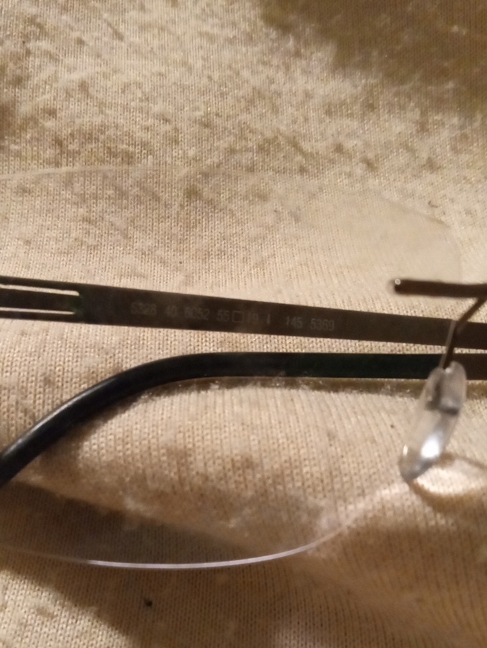 Silhouette Black Rimless Optical Glasses Great Condition